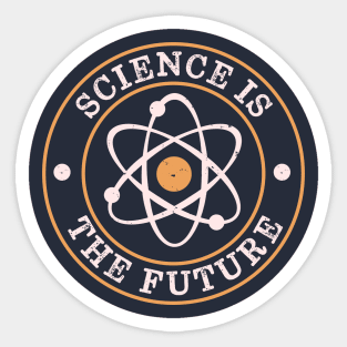 Retro and Vintage Future Scientist Sticker